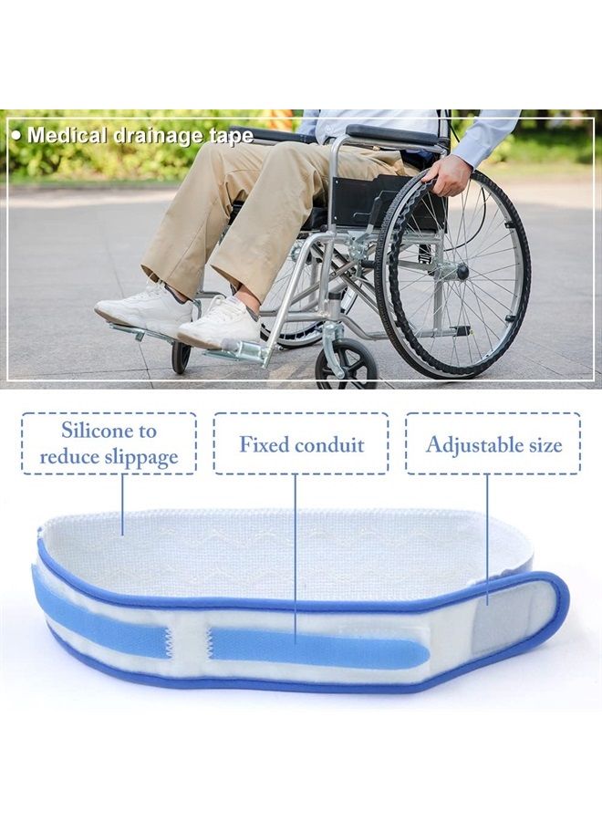 Generic 2 Pieces Catheter Leg Straps, Stretch Catheter Urinary Legband Holder, Drainage Bag Leg Band, Catheter Stabilization Device Legband Holder for Men Women (2)  - Image 3
