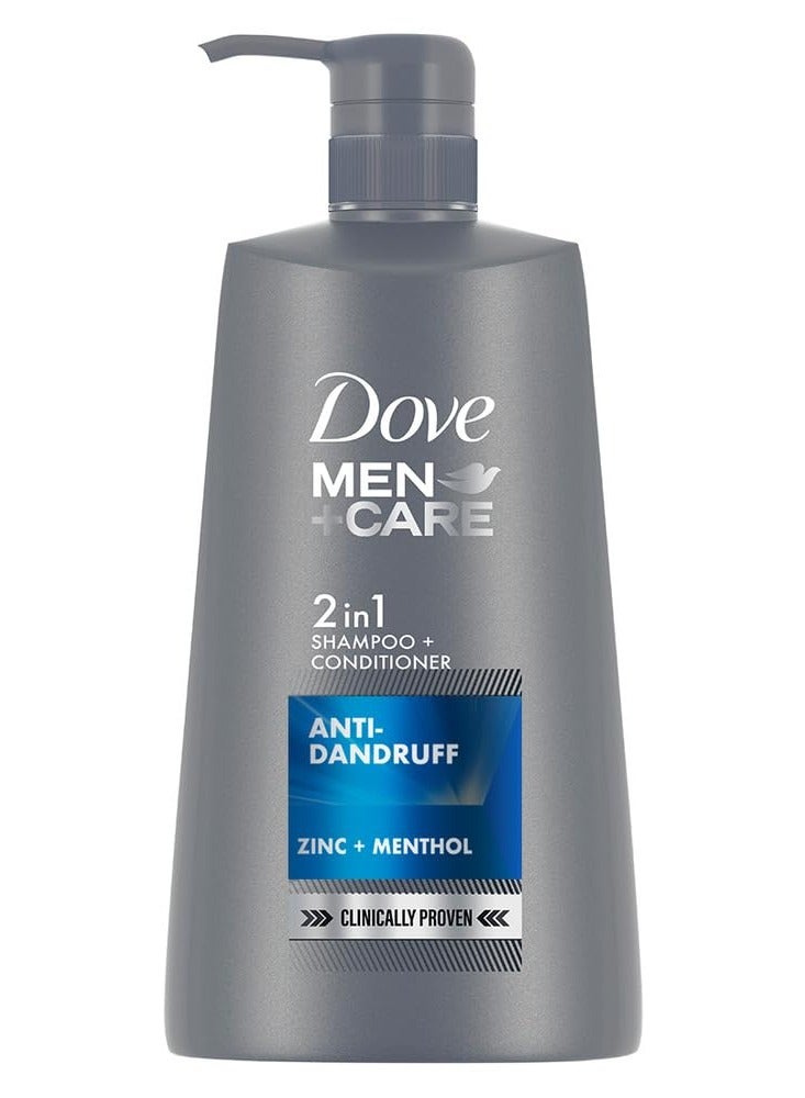 Dove Men+Care Anti Dandruff 2in1 Shampoo+Conditioner, 650 ml - Image 1