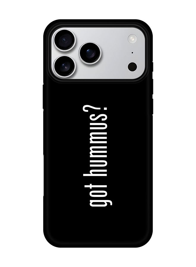 Stylizedd Tough Pro Magnetic Case for iPhone 17 Pro Max, Dual Layer hybrid PC + TPU Mobile Cover Matte - Got Hummus?