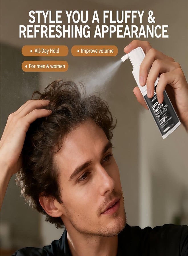 Gowwim Texture Powder, 360° Rotating Nozzle Design Hair Texture Styling Volume Powder Instant Oil Control & Matte Finish Long-Lasting Volume for Men & Women Volumizing Non-greasy 10g - Image 4