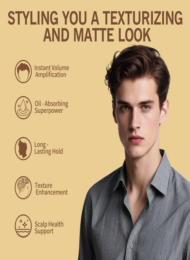 Gowwim Texture Powder, 360° Rotating Nozzle Design Hair Texture Styling Volume Powder Instant Oil Control & Matte Finish Long-Lasting Volume for Men & Women Volumizing Non-greasy 10g - Image 3