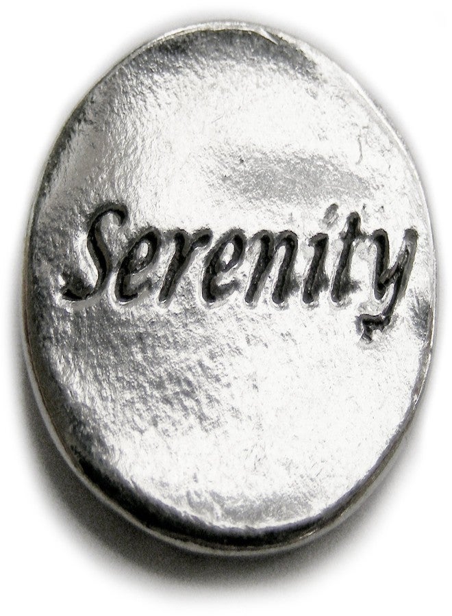 Basic Spirit Moon Stars - Serenity : Pocket Token or Lucky Novelty Coin, One Inch, Handcrafted Lead-Free Pewter - Image 2
