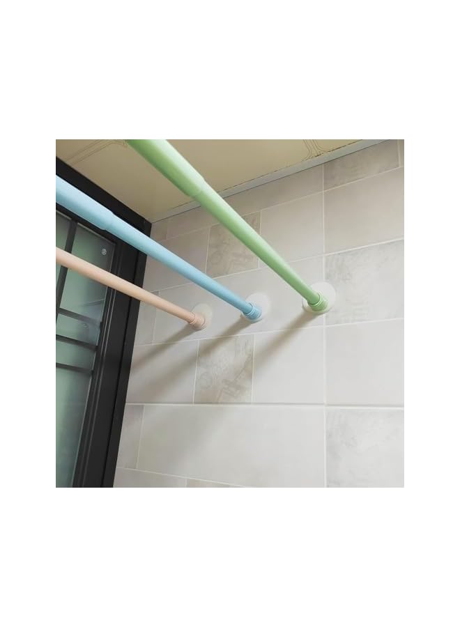 erorex Tension Rod Holder, 4Pcs Small Transparent Shower Rod Bracket No Drilling, Small Adhesive Tension Curtain Rod Retainer Shower Curtain Rod Holder (Style C) - Image 5