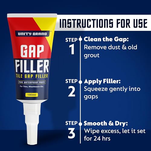 UB Unity Brand Unity Brand Wall Gap & Crack Filler (White), DIY Waterproofing for Home Repairs, Kitchen Sink & Wall Cracks, Bathroom Tile Gaps Sealant, Metal, Wood, PVC, Best for Wet & Damp areas (Pack 2/360 ML) - Image 5