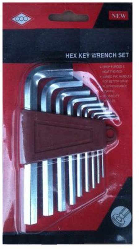 Inditrust Inditrust NEW 9 Pieces Hex Allen Key Wrench L Shape Repair Tool Set Allen Key Set  - Image 2