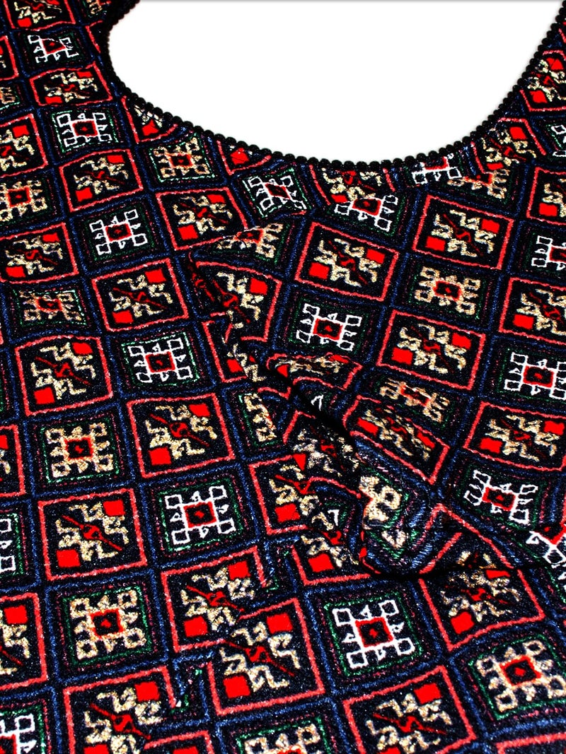 Chandrakala Stretchable Blouses for Women Sarees,Readymade,Black Red, Small-Medium (B227BLA3) - Image 5