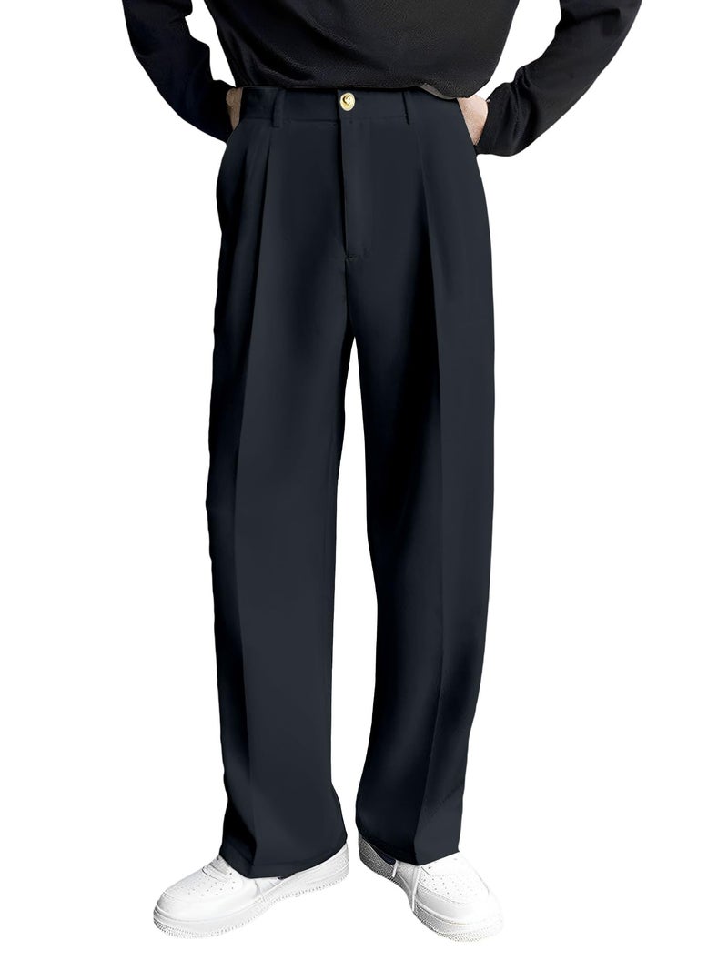 FTX Men Loose Fit Steel Grey Formal Trouser (582_9)_32 - Image 1