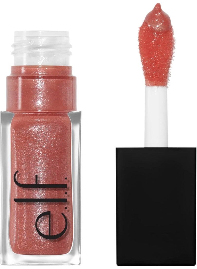 إلف زيت الشفاه elf Glow Reviver، مغذي ومرطب بلمسة نهائية لامعة للغاية وغسول شفاف من اللون، برائحة النعناع، ​​غير لزج، نباتي وخالٍ من القسوة، قصة الأميرة - Image 1