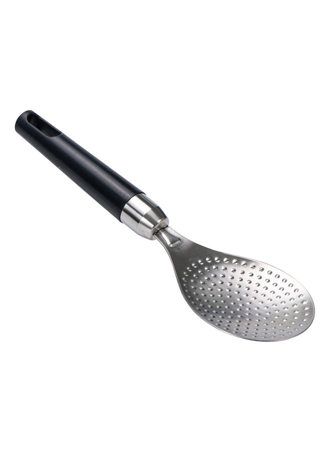 AL SANIDI Stainless steel cooking spoon, Kitchen spoons, Silver, Size 22.5* 6.8 Cm  - Image 1