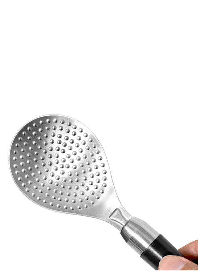 AL SANIDI Stainless steel cooking spoon, Kitchen spoons, Silver, Size 22.5* 6.8 Cm  - Image 3