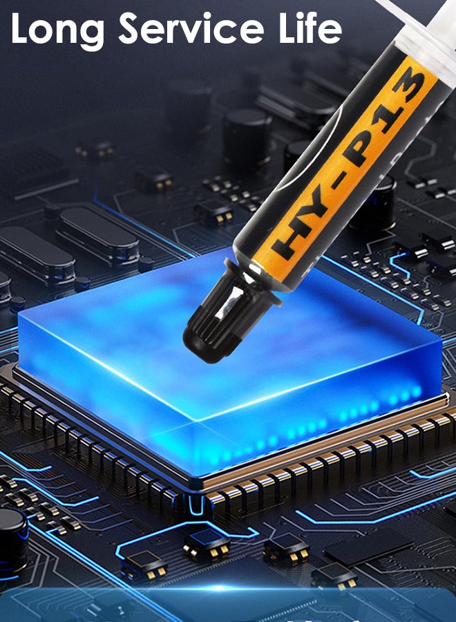 هالنزي معجون حراري عالي الأداء للتبريد لجميع المعالجات CPU و GPU وأجهزة الكمبيوتر و PS4 و Xbox. معجون حراري عالي التوصيل الحراري و طويل الأمد وآمن للاستخدام وغير موصل. - Image 4