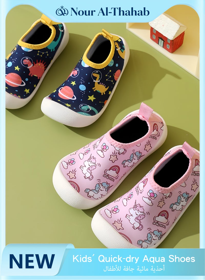 Nour Al-Thahab Beach shoes, children's wading shoes, men's and women's anti-slip soft soles, baby snorkeling and beach-hunting shoes, swimming, water park rafting shoes - Image 1