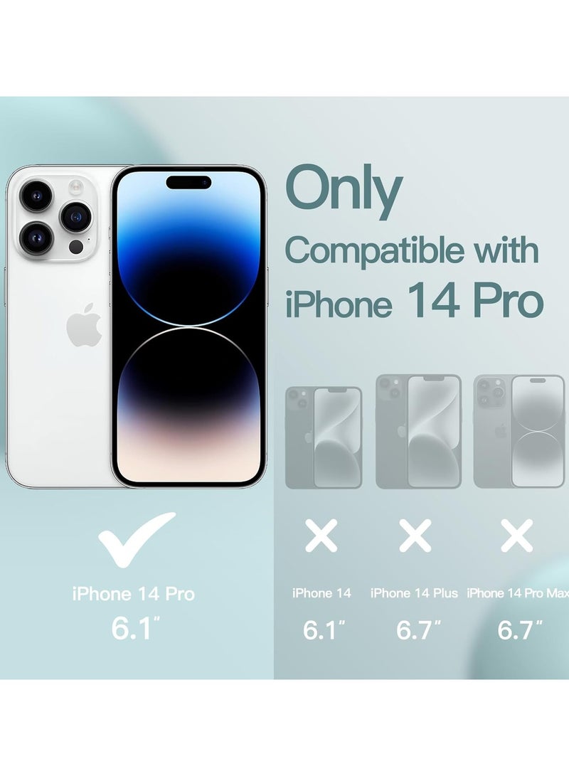 Silicone Case Compatible with iPhone 14 Pro, Slim Liquid Silicone Phone Case with Layers of Soft Rubber, Shockproof Bumper with TPU Lining (Sky Blue)  - Image 2