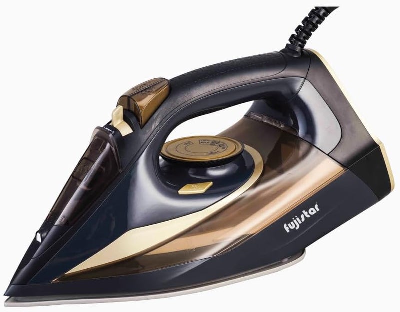 fujistar Steam Iron FSST211, 2200W, Ceramic Soleplate, Anti-Calc, Anti-Drip, Auto Shut-Off, 350ml Water Tank - Image 1