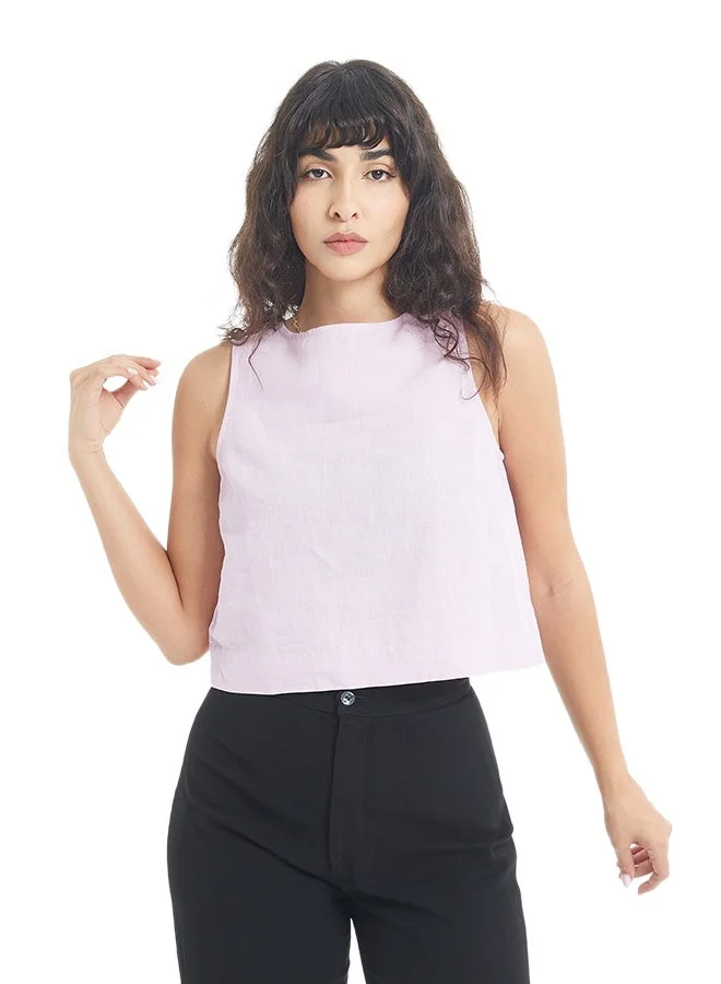 اشاراي Women's Sleeveless Solid Crop Length Top  Comfortable Material, Breathable Daily Wear, Casual Fashion Outfit, Special Occasion Outfit, Trendy & Chic Apparel