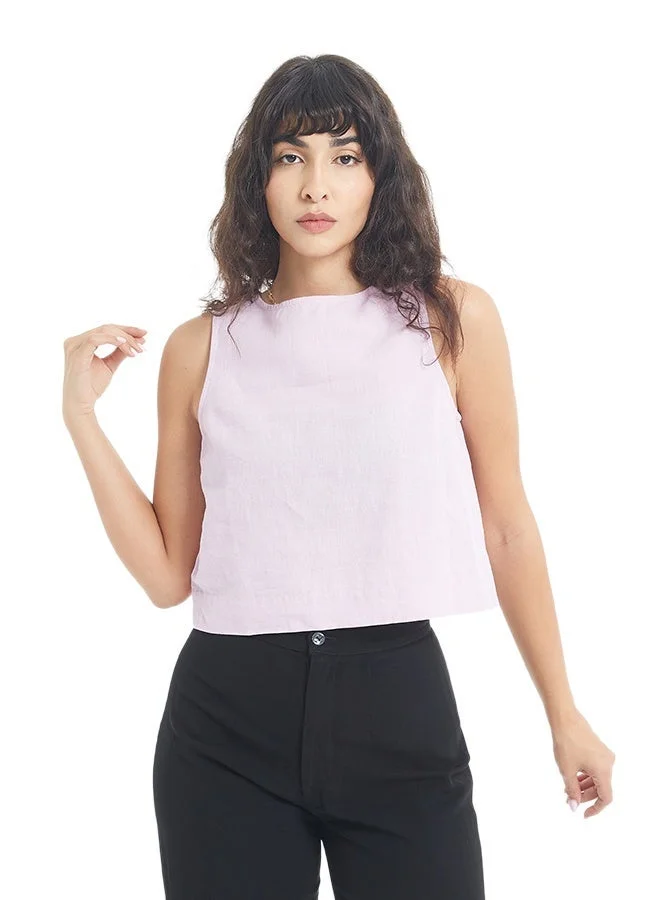 اشاراي Women's Sleeveless Solid Crop Length Top  Comfortable Material, Breathable Daily Wear, Casual Fashion Outfit, Special Occasion Outfit, Trendy & Chic Apparel