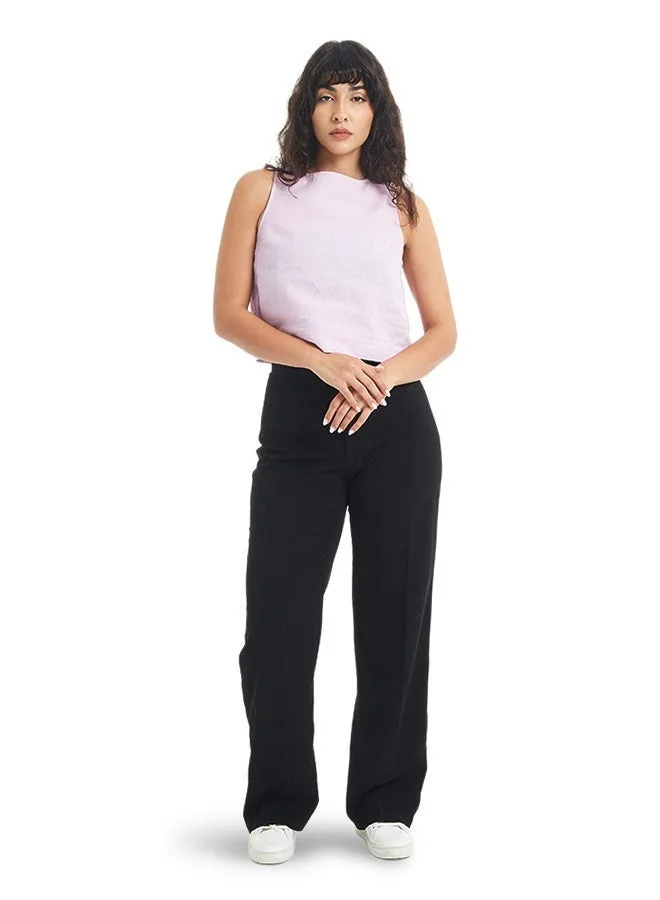 Asharae  Women's Sleeveless Solid Crop Length Top  Comfortable Material, Breathable Daily Wear, Casual Fashion Outfit, Special Occasion Outfit, Trendy & Chic Apparel for Women | Best Price UAE