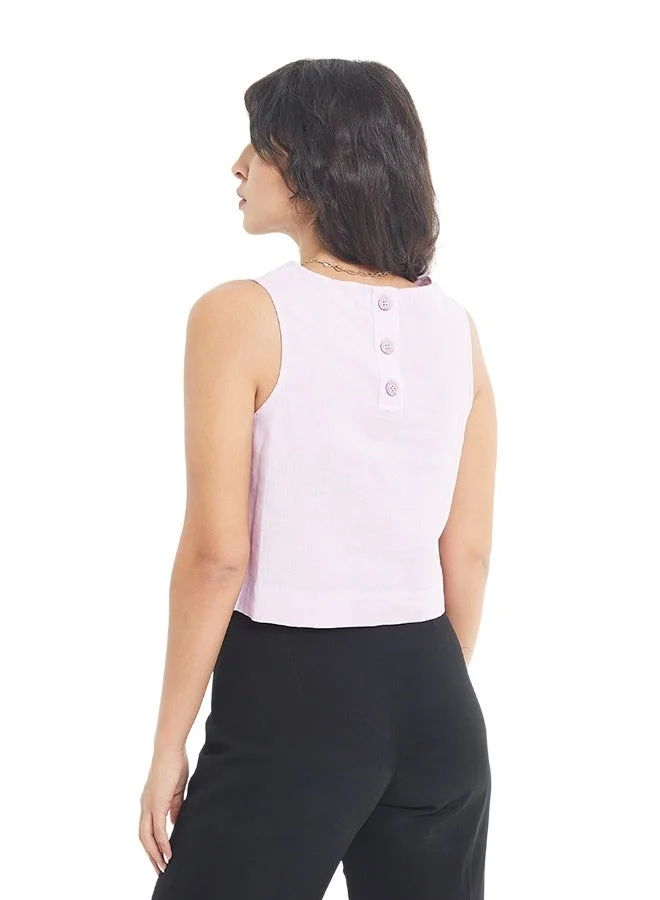 Asharae  Women's Sleeveless Solid Crop Length Top  Comfortable Material, Breathable Daily Wear, Casual Fashion Outfit, Special Occasion Outfit, Trendy & Chic Apparel for Women | Best Price UAE