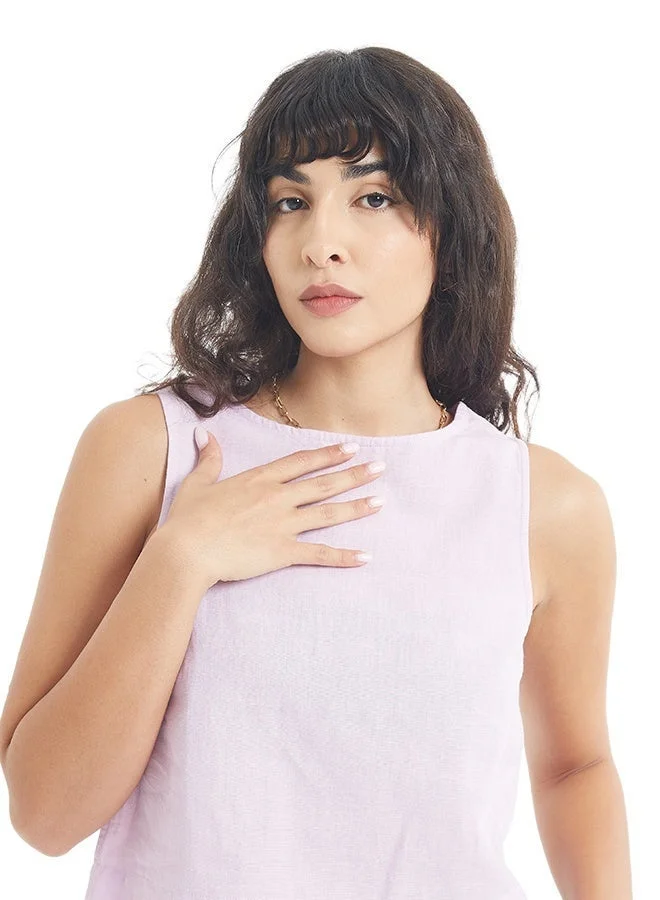 Asharae  Women's Sleeveless Solid Crop Length Top  Comfortable Material, Breathable Daily Wear, Casual Fashion Outfit, Special Occasion Outfit, Trendy & Chic Apparel for Women | Best Price UAE