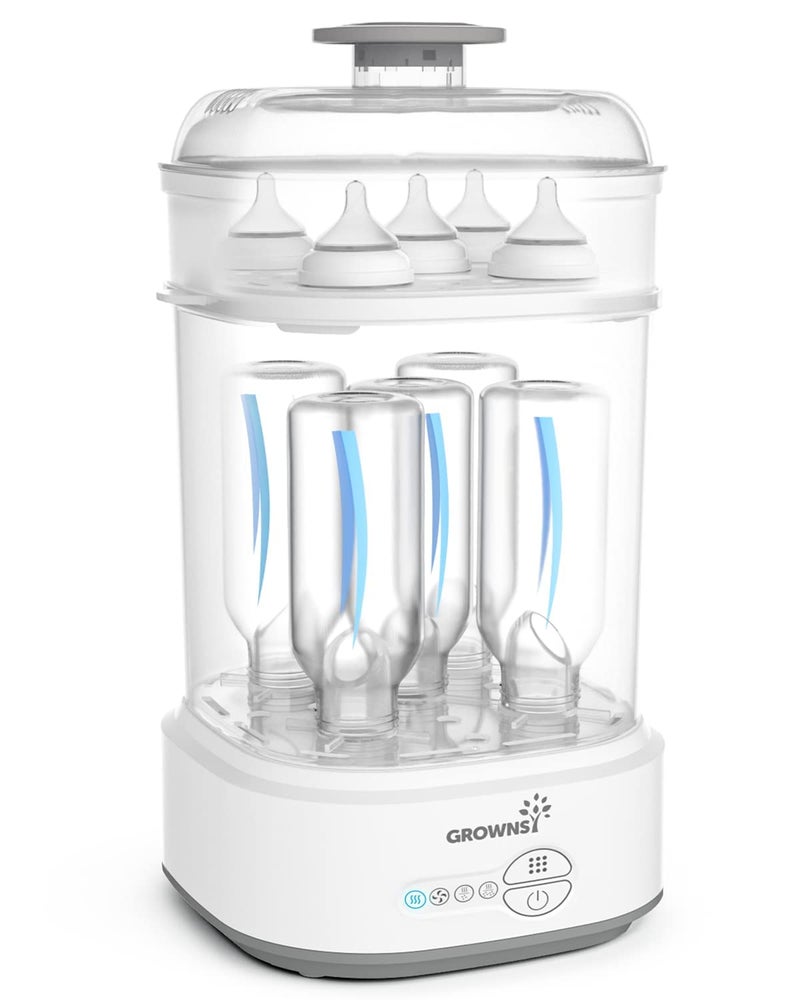 GROWNSY GROWNSY Bottle Sterilizer and Dryer, Compact Electric Steam Baby Bottle Sterilizer (Esterilizador de Biberones), Bottle Sanitizer for Baby Bottles, Pacifiers, Pump Parts  - Image 1
