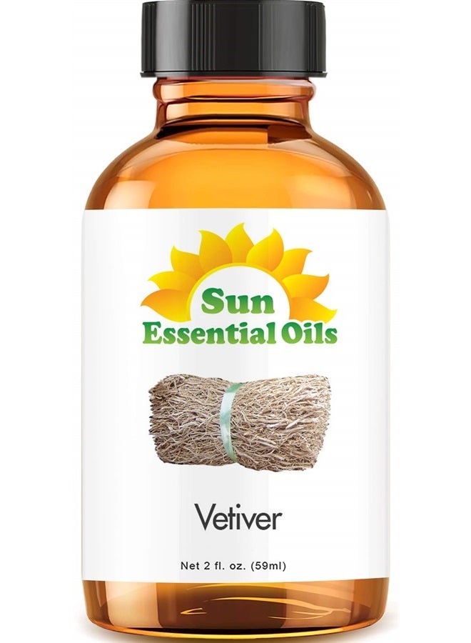 Sun Essential Oils 2oz - Vetiver Essential Oil - 2 Fluid Ounces - Image 1