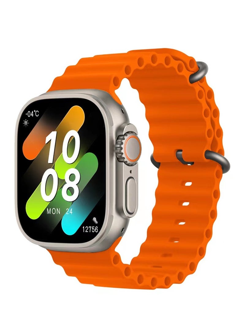 The new C90 Ultra 3 2.19-inch display Bluetooth full touch outdoor sports call smart watch, stylish and replaceable wristband. - Image 1