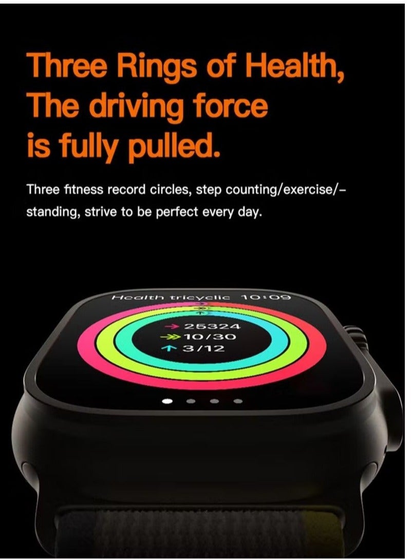 The new C90 Ultra 3 2.19-inch display Bluetooth full touch outdoor sports call smart watch, stylish and replaceable wristband. - Image 5