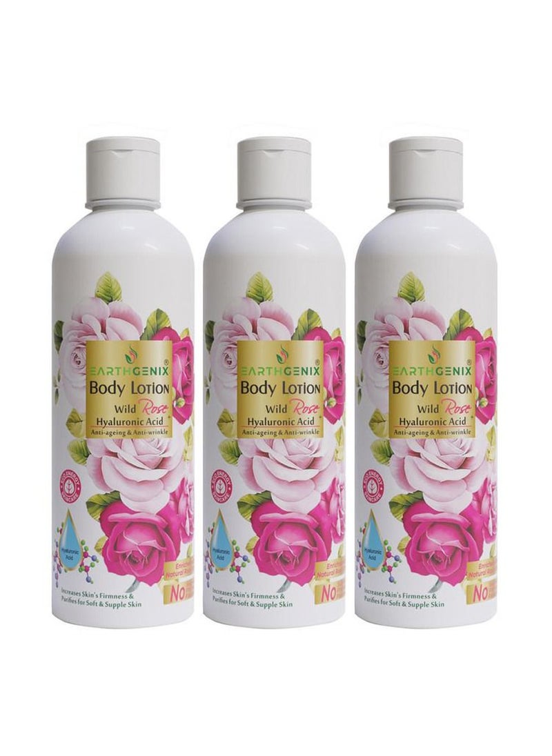 Earthgenix Wild Rose Body Lotion 300Ml x 3pc 