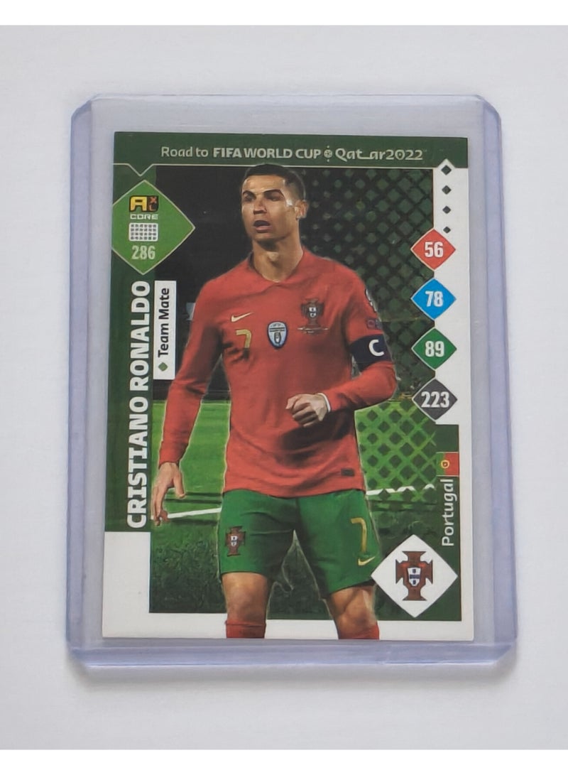 Panini بطاقة بانيني لجمع كريستيانو رونالدو الأصلية - الطريق إلى كأس العالم 2022 - زميل الفريق رقم 286 - Image 1