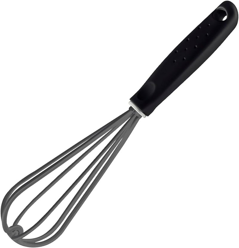 Gray Nylon Whisk with Black Polypropylene Handle - Image 1
