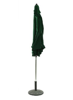 LIVING ACCENTS Rust-Resistant High Quality Pole Umbrella with Crank Green 2.7 m PCA-ALU-2700G  - Image 1