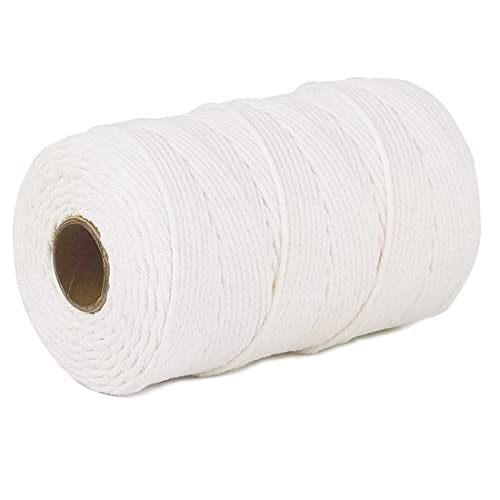 PH PERKHOMY PerkHomy Cotton Butchers Twine String 500 Feet 2mm Twine for Cooking Food Safe Crafts Bakers Kitchen Butcher Meat Turkey Sausage Roasting Gift Wrapping Gardening Crocheting Knitting - Image 2