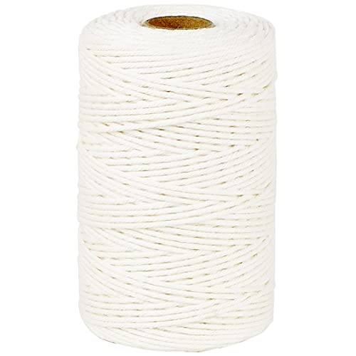 PH PERKHOMY PerkHomy Cotton Butchers Twine String 500 Feet 2mm Twine for Cooking Food Safe Crafts Bakers Kitchen Butcher Meat Turkey Sausage Roasting Gift Wrapping Gardening Crocheting Knitting - Image 1