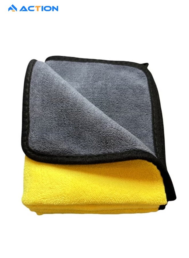 ACTION Microfiber Cleaning Cloth, 3 Pack Premium Microfiber Towels For Cars, Lint Free, Scratch-Free, Highly Absorbent, Reusable Cleaning Rags For Car, Household, Kitchen, Window, 30×40cm - Image 3
