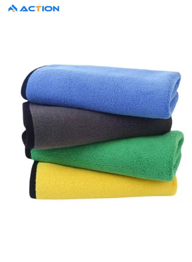 ACTION Microfiber Cleaning Cloth, 3 Pack Premium Microfiber Towels For Cars, Lint Free, Scratch-Free, Highly Absorbent, Reusable Cleaning Rags For Car, Household, Kitchen, Window, 30×40cm - Image 1