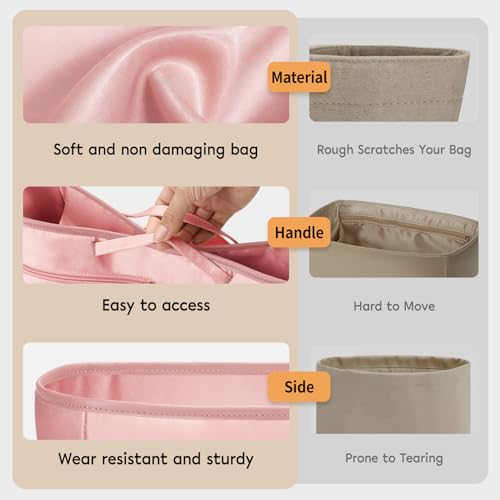 GIVLEFLY Purse Organizer Insert for Tote Bag, Large Bag Organizer Insert, Multi Pocket Handbag Organizer, Structured Purse Liner Shaper - Image 4