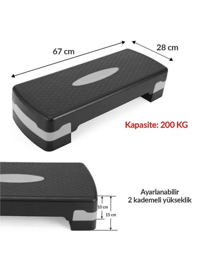 BLOOMING TIME Adjustable Sports Aerobic Stepping Platform Trainer Home Sports Equipment  - Image 2