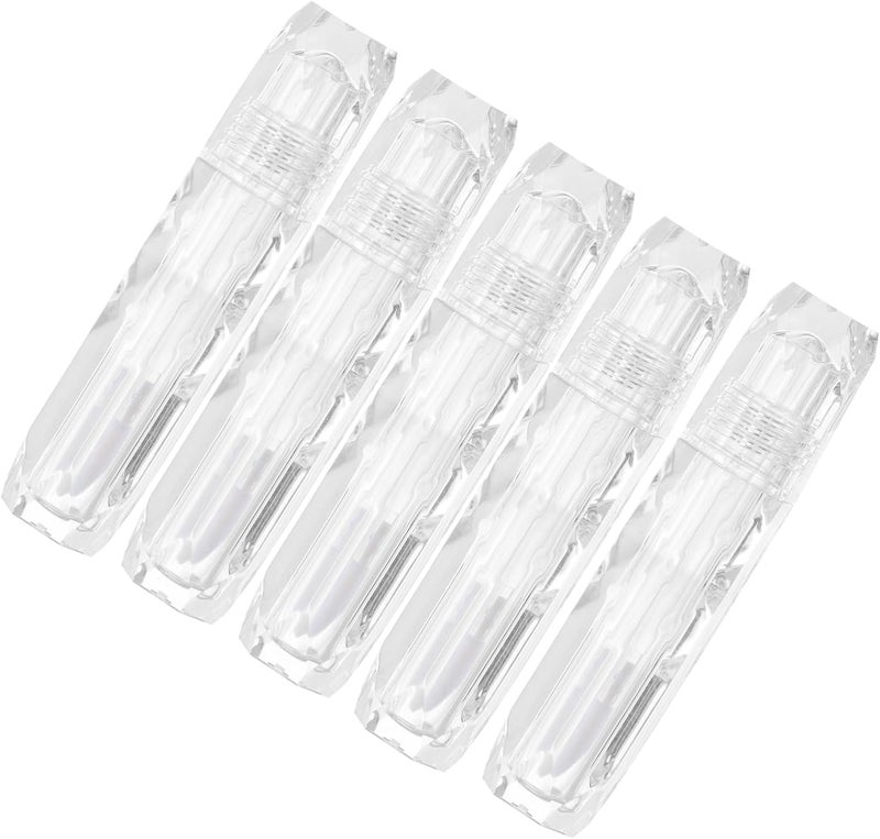 5pcs Refillable Lip Gloss Tubes Transparent Lip Balm Bottles for Diy Makeup Mini Containers for Gloss Samples and Travel Use - Image 1