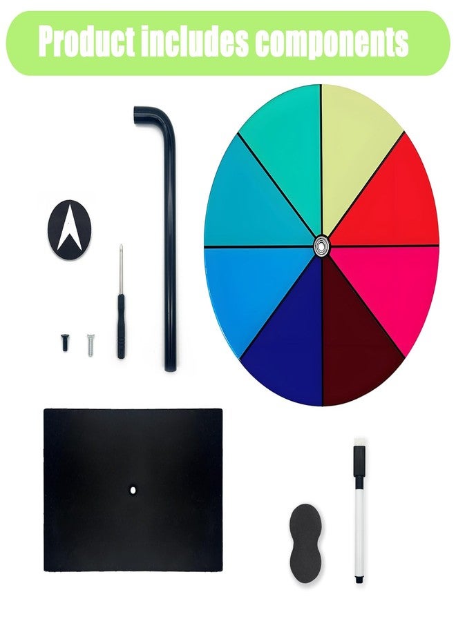Ruoyang 8 Inch Dry Erase Prize Wheel Spinner with Stand & Marker - Portable Spin The Wheel Game for Prizes, Home Parties, Trade Shows, Classroom Activities - Image 4
