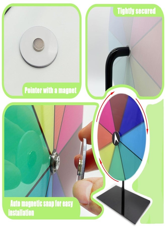 Ruoyang 8 Inch Dry Erase Prize Wheel Spinner with Stand & Marker - Portable Spin The Wheel Game for Prizes, Home Parties, Trade Shows, Classroom Activities - Image 5