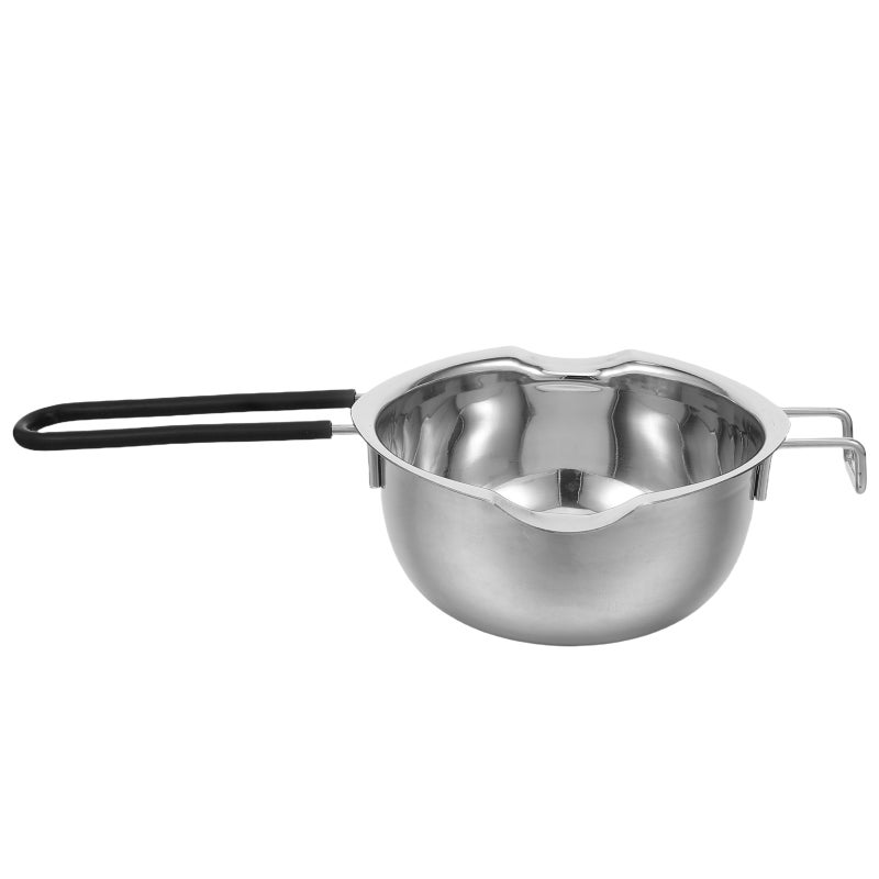 Double Boiler for Chocolate Melting - 600ML, 20oz, 3/5QT, 2-1/2 Cup Stainless Steel Melting Pot with Anti-scald Handle & Double Spout for Candy Butter Cheese Sauce - Image 1