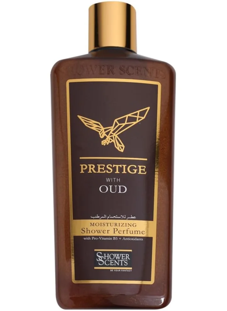 Shower Scents Shower Scents Prestige Shower Shower Perfume 312 ml - Glittery Texture Shower Gel, Long Lasting Fine Fragrance with Moisturizing Formula, Vitamin E, Pro-Vitamin B5 and Antioxidants