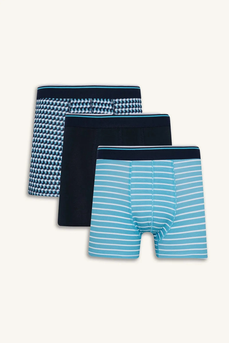 Defacto Regular Fit Printed 3 Piece Boxers