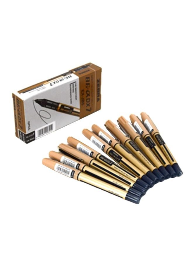 Zebra DX7 Direct Ink Pen Set – 10 Pieces Black - Image 2