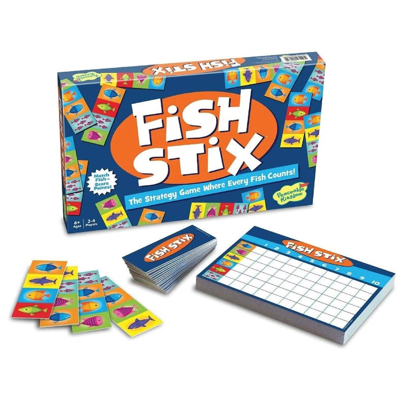 Peaceable Kingdom Award Winning Fish Stix The Kids Board Game Where Every Fish Counts 24 Players Ages 6 - Image 2