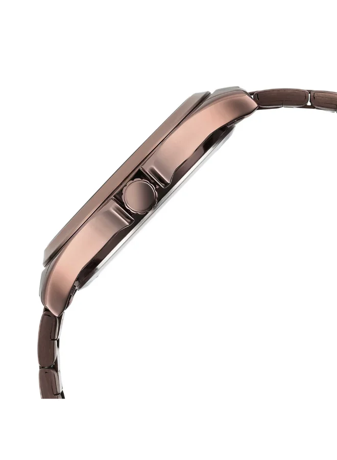 تيتان Men's Stainless Steel Analog Watch 10038QM01 - 49 mm