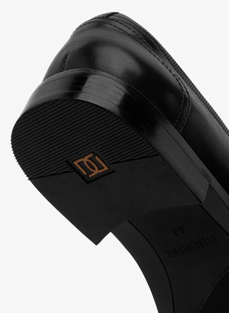 DUCHINI BLACK Men Slip-On Leather Loafers for Men | Best Price UAE