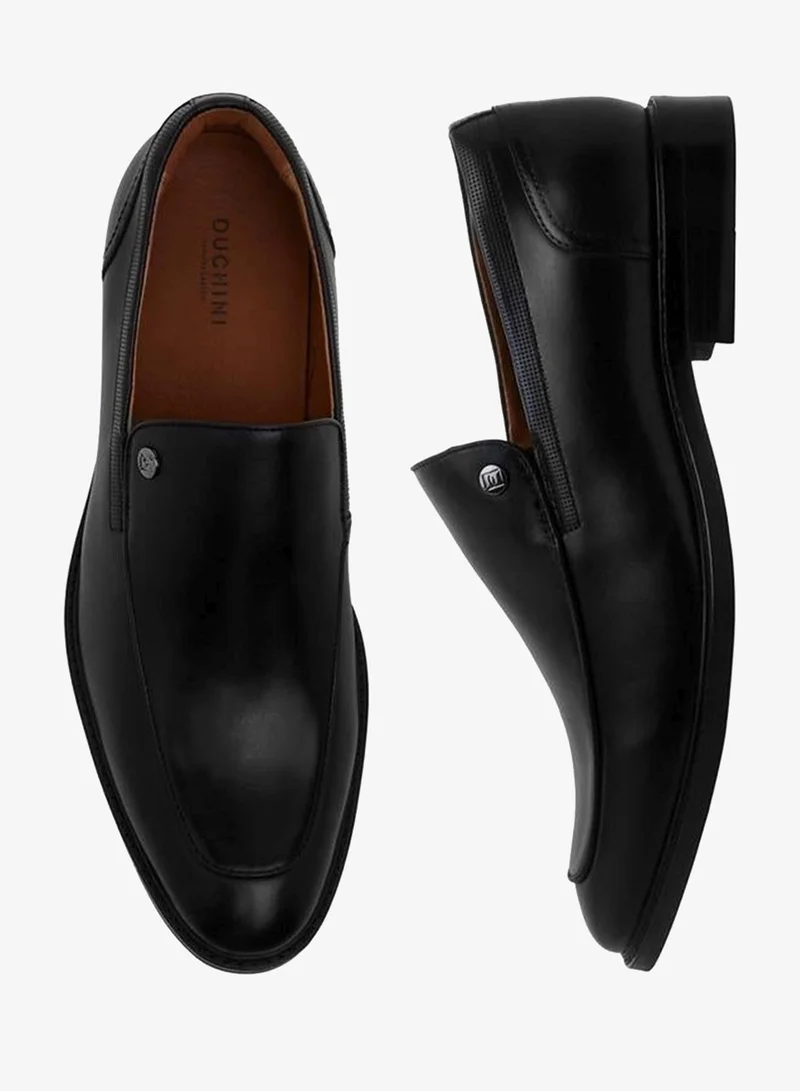 DUCHINI Men Slip-On Leather Loafers