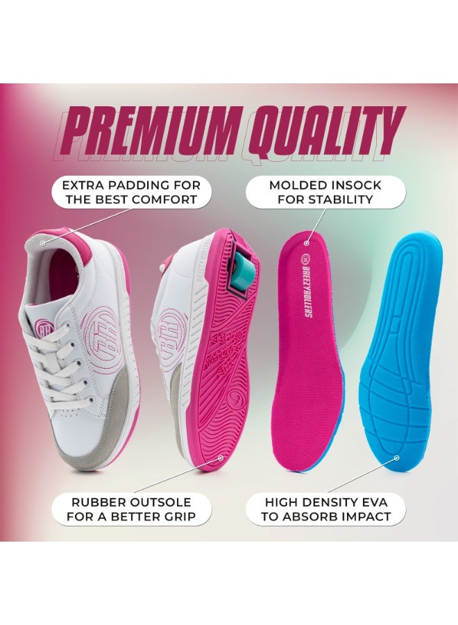 BREEZYROLLERS BREEZY ROLLERS shoes with wheels for children, Roller skates sneakers kids, From children's street shoes to roller skates in a few seconds, Patented click system, Trainers with wheels for girls & boys - Image 5