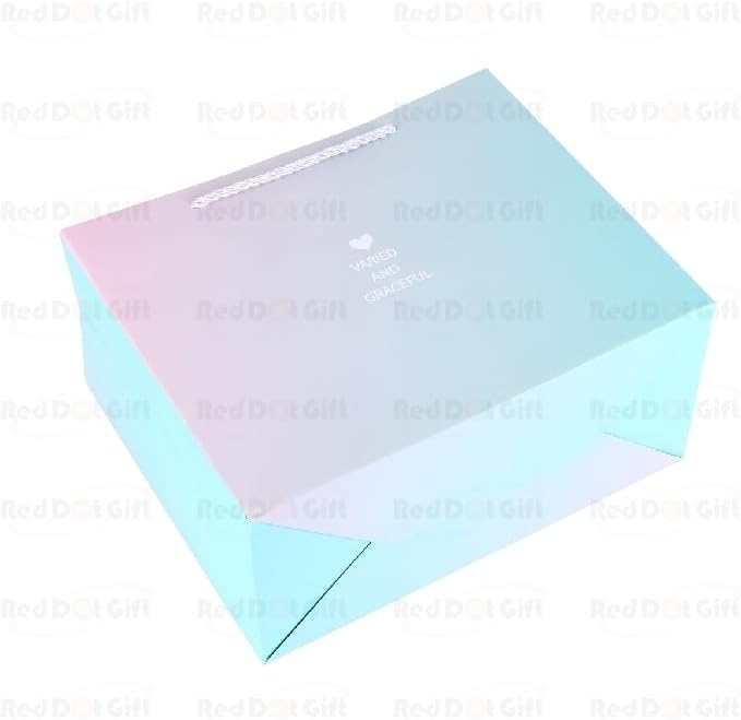 Red Dot Gift Gift Bags, 10-Pack Gradient Large Size H25*36*12cm with Bow Ribbon, Portable Paper Gift Bags with Handles, Birthday, Wedding, Christmas, Bridal Shower Wrap Bags - Image 4